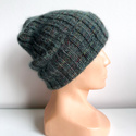 Ręcznie robiona czapka DAISY 100% Ręcznie farbowana Baby Merino plus moher i jedwab US139 Pocion - edycja limitowana