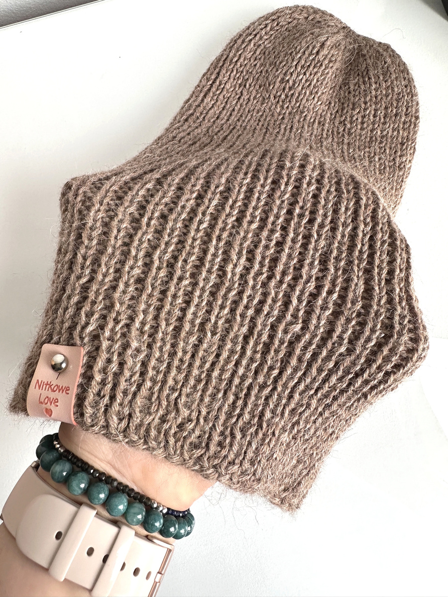 KIARA Beanie 100% Alpaca 618 nugat