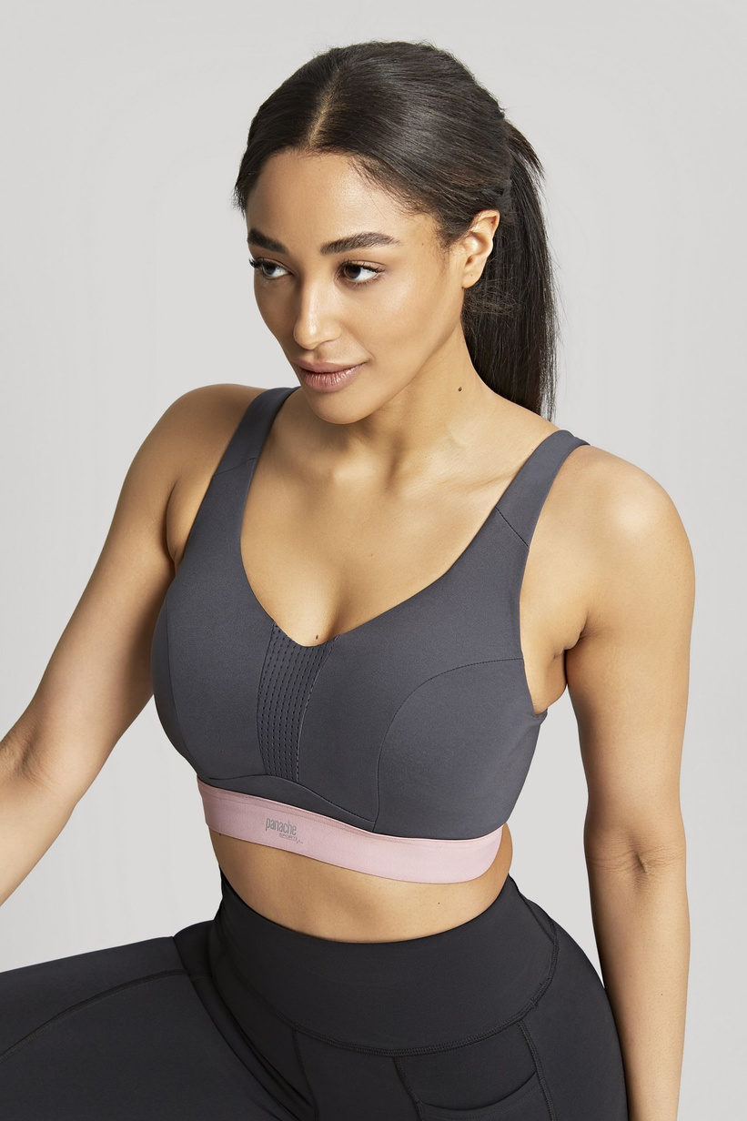 Biustonosz Panache Sport ULTRA PERFORM 5022 Non Padded Sports Wired Bra Charcoal