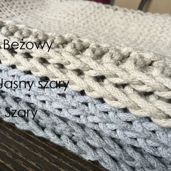 Podkładki kawowe ze sznurka bawełnianego brąz komplet