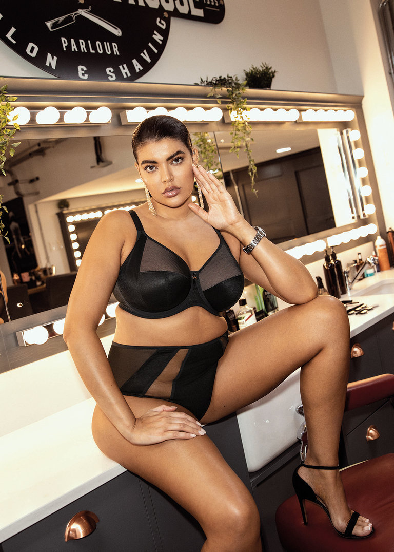 Figi pełne Elomi KINTAI EL301251BLK Full Brief Black