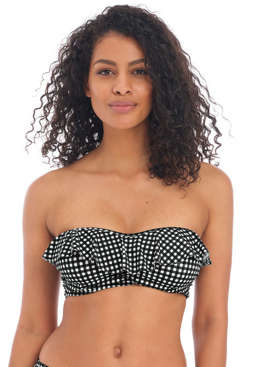 Biustonosz kąpielowy Freya Swim CHECK IN AS201910MOM Uw Bandeau Bikini Top Monochrome
