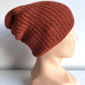 KIARA Handmade Beanie 100% Alpaca 2925 rdza