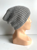 KIARA Beanie 100% Alpaca 501 Light Grey