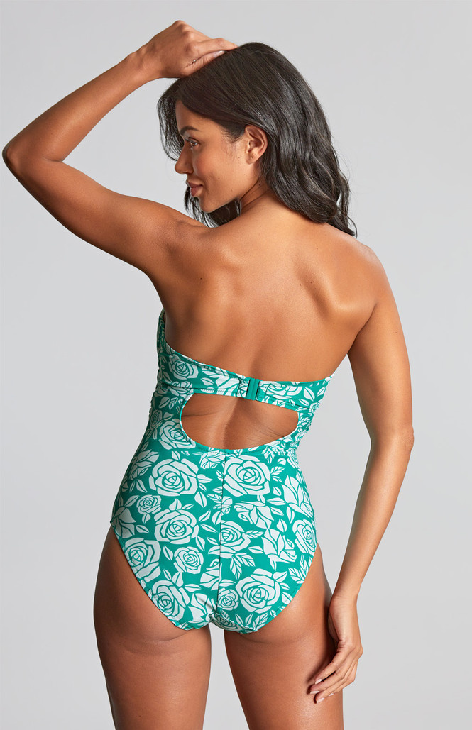 Strój kąpielowy Panache Swim ENGLISH ROSE Tatiana SW1770A Tatiana Bandeau Swimsuit English Rose Print