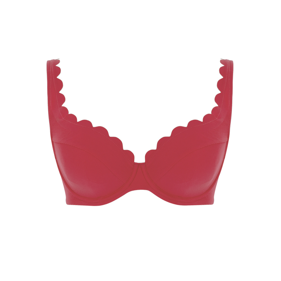 Biustonosz kąpielowy Panache Swim SPIRIT SW1784 Lauren Plunge Bikini Top Red