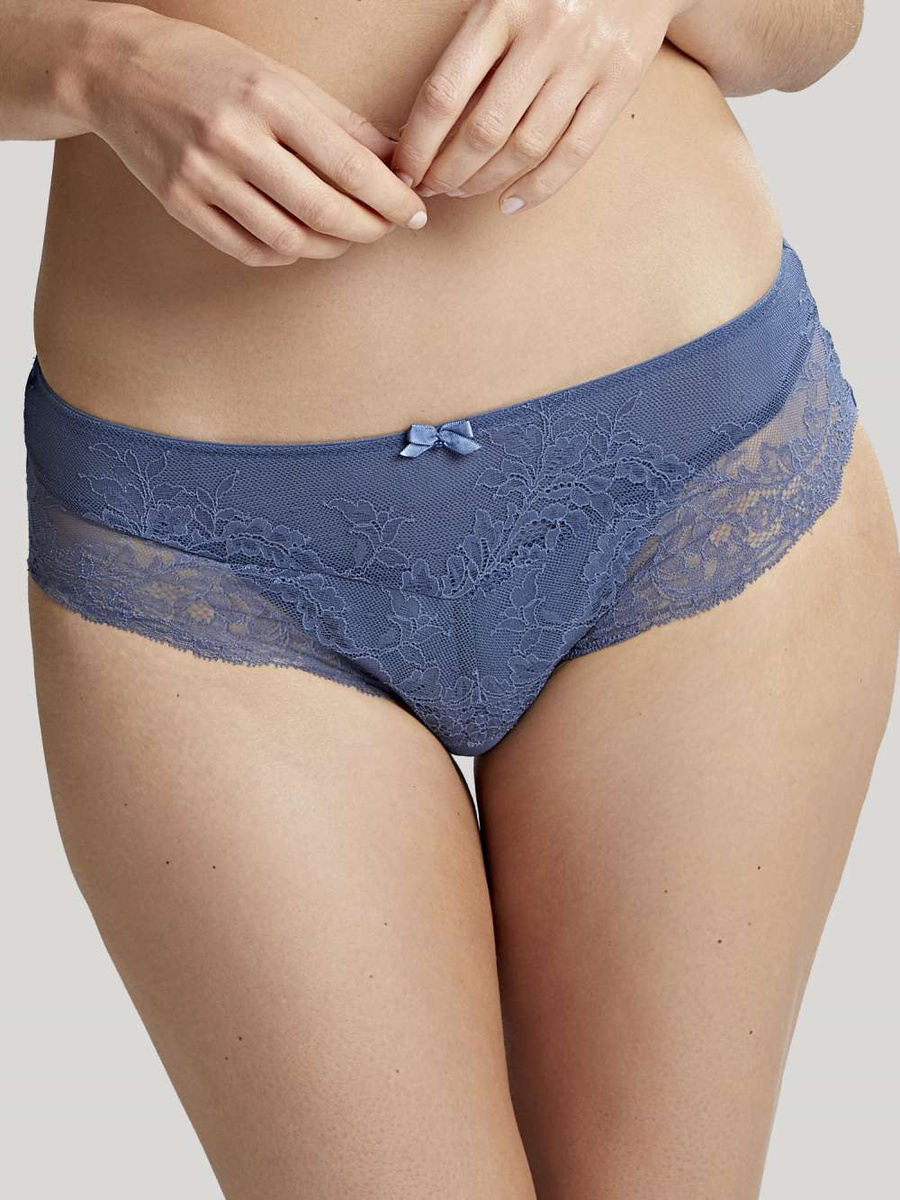 KOMPLET - Biustonosz Panache ANA Vintage Blue 9396 Plunge Bra + 9395 Brief (30FF, 34GG)