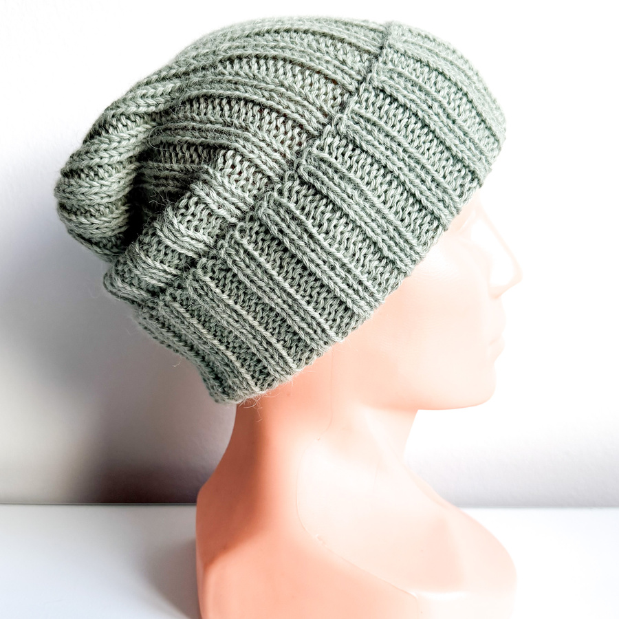 LAURIN Beanie 100% Alpaca 9038 Green Sage