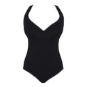 Strój kąpielowy jednoczęściowy Panache Swim AURORA SW2020A LARA Plunge Swimsuit Aurora Black/White