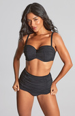 Wysokie figi kąpielowe Panache Swim TULLE SW1969 High Waist Bikini Bottoms Tulle Black