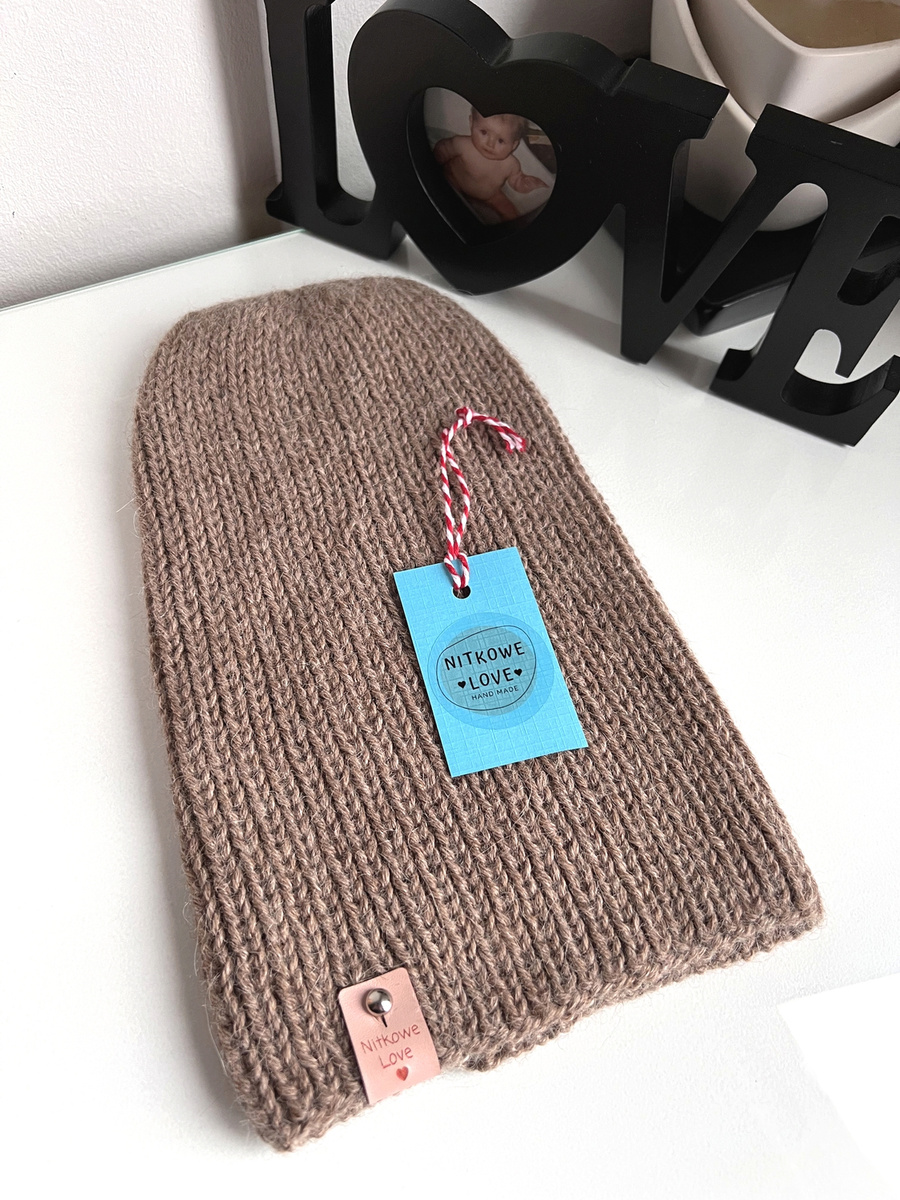 KIARA Beanie 100% Alpaca 618 nugat