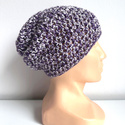 Beanie-Mütze aus 100 % Baby-Merinowolle, Multicolor 8 (Unikat)