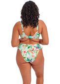 KOMPLET - Biustonosz kąpielowy i majtki Elomi Swim SUNSHINE COVE Aqua ES801802AQA Uw Plunge Bikini Top (36G, 36HH, 40J) + wybrane figi
