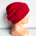 Wywijana czapka kaszmirowa 100% kaszmir MARLA 564 Gerbera