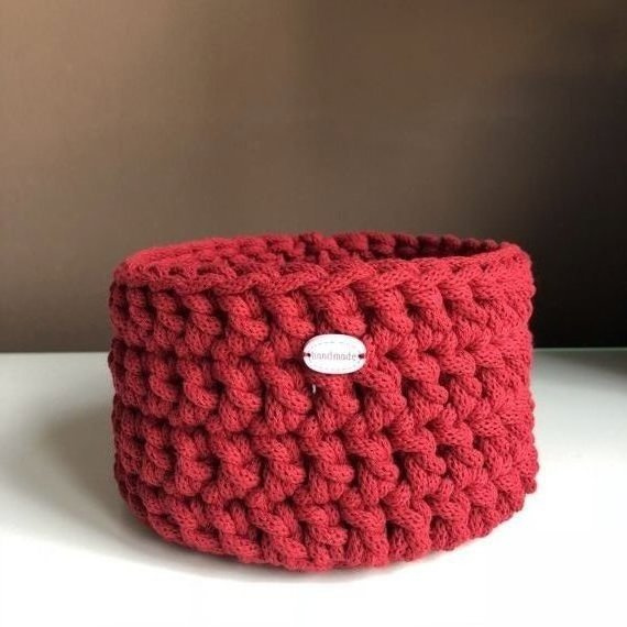 Koszyk ze sznurka bawełnianego 16x10 cm