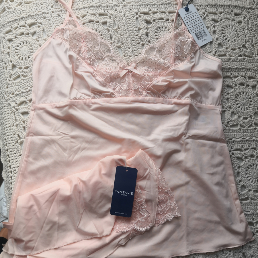 Piżamka Fantasie SIENNA koszulka + szorty FL2678TEE + FL2676TEE Camisole + French Knicker Tea Rose