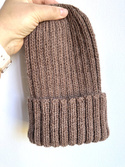 LAURIN Handmade Beanie 100% Alpaca 9037 jasna morska zieleń