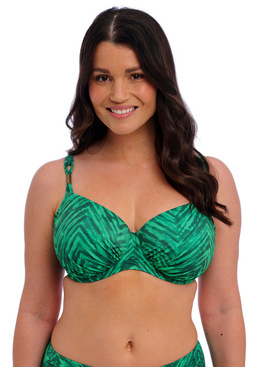 Biustonosz kąpielowy Fantasie PUNTA MITA FS505501EMD Uw Gathered Full Cup Bikini Top Emerald