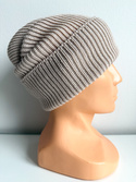 VARELLA – czapka z wełny merino 63 piaskowa beanie zimowa
