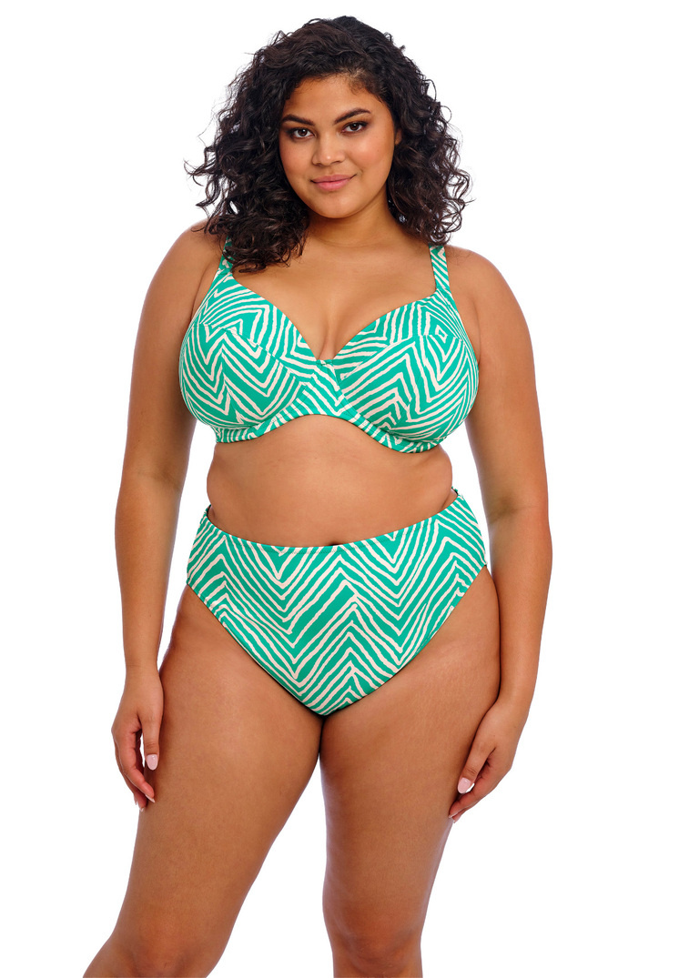 Biustonosz kąpielowy Elomi FIJI FALLS ES802602MAR Uw Plunge Bikini Top Marine