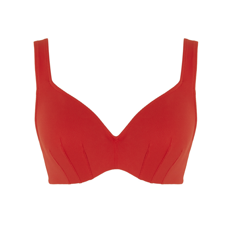 Biustonosz kąpielowy Panache Swim AURORA Jennifer SW2024 Jennifer Plunge Bikini Top Aurora Red
