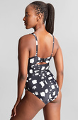 Strój kąpielowy jednoczęściowy Panache BLACK SAND SW1720 Paloma Balcony Swimsuit Black Sand Print