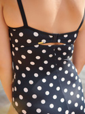 Strój kąpielowy jednoczęściowy Panache ANYA RIVA SPOT SW1450 Balconnet Swimsuit Navy/Vanilla