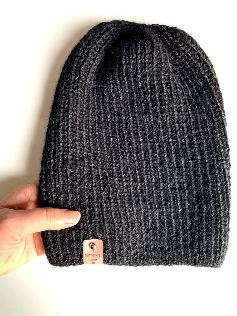 KIARA Beanie 100% Alpaca 8903 Black