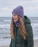 MAREN Turn-Up Cashmere Beanie 100% Cashmere 710 Fuji