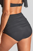 Wysokie figi kąpielowe Panache Swim TULLE SW1969 High Waist Bikini Bottoms Tulle Black