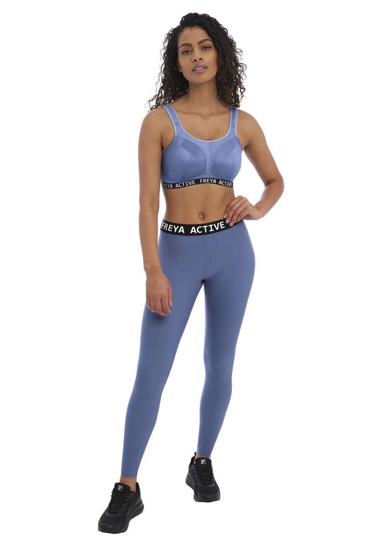 Bezfiszbinowy biustonosz Sportowy Freya Active DYNAMIC AC4014DEN Non Wired Sports Bra Denim