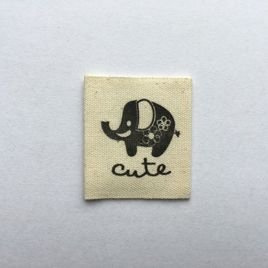 Naszywka materiałowa 3,5 cm Słonik