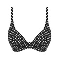 KOMPLET - Strój kąpielowy dwuczęściowy Fantasie Swim SANTA MONICA Black & White - wybierz fasony i rozmiary (30F, 36DD)