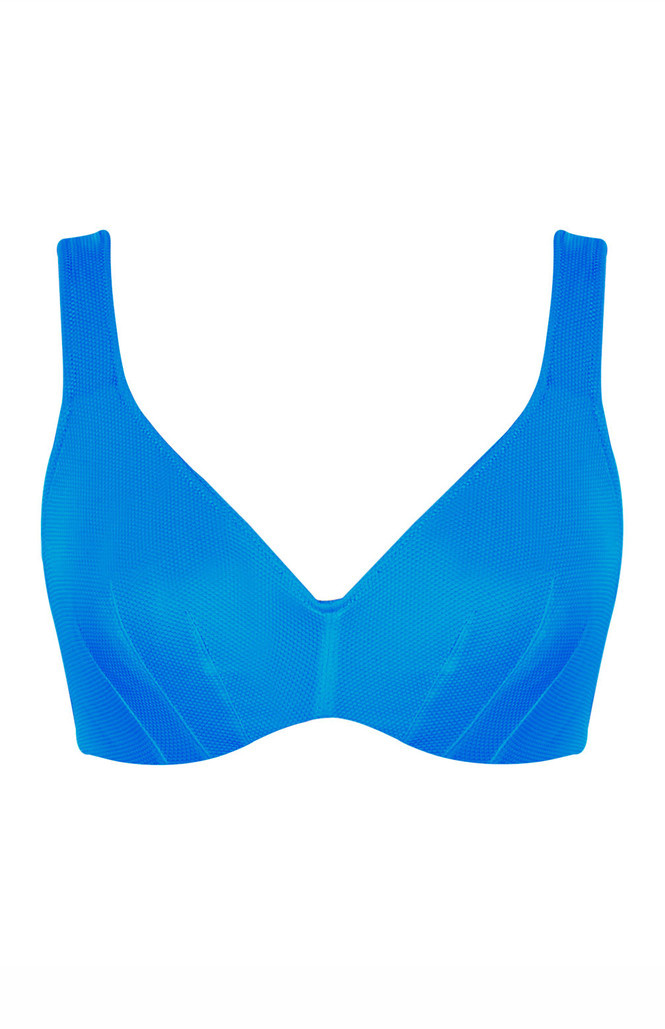 Biustonosz kąpielowy Panache Swim AURORA Jennifer SW2024 Jennifer Plunge Bikini Top Aurora Blue
