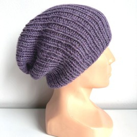 KIARA Beanie 100% Alpaca 4434 ametyst
