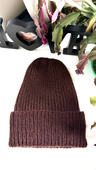 Wywijana czapka kaszmirowa 100% kaszmir 644 Baby