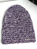 Beanie hat made of 100% Baby Merino Multicolor (shade 8, unique)