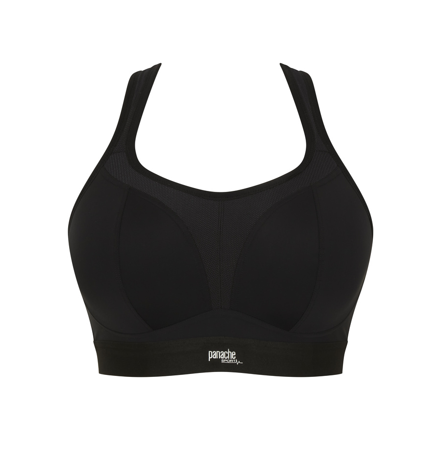 Biustonosz sportowy bezfiszbinowy Panache Sport BOUNDLESS 7341B Non Wired Sports Bra Black