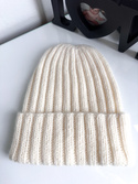 Wywijana czapka kaszmirowa 100% kaszmir MARLA 501 Neve