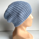 KIARA Beanie 100% Alpaca 6205 Blue