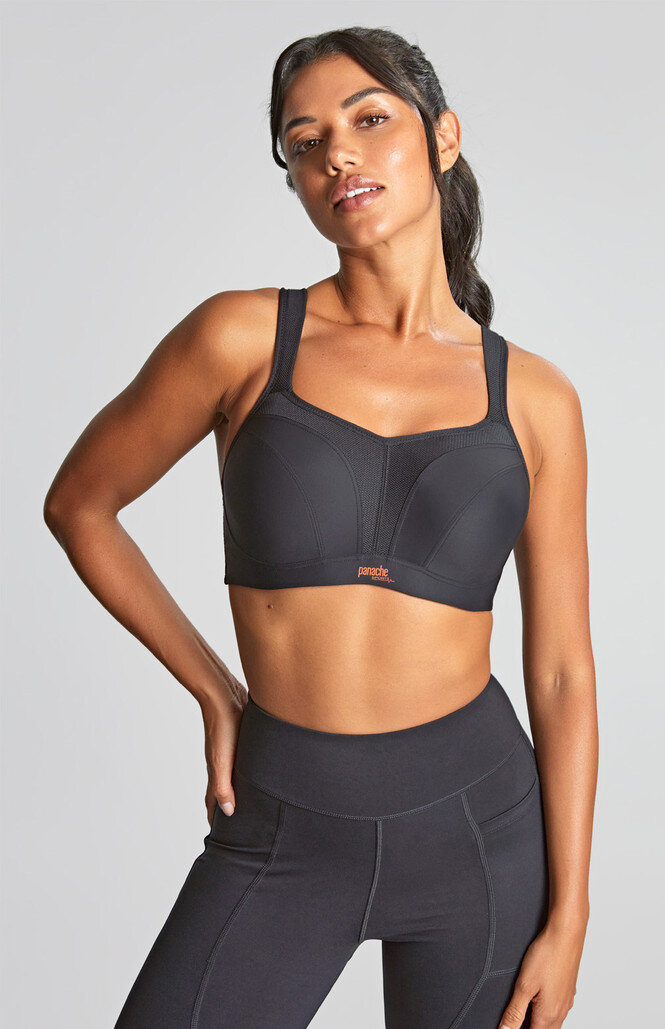Biustonosz sportowy Panache Sport POWER 5021 z fiszbinami Black