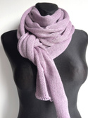 Ciepły i przytulny szal Nitkowe Love 230x35 cm 100% Baby Merino 02 Ecru