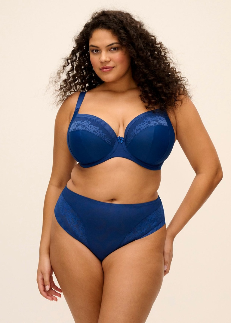 Biustonosz Elomi NERINA EL302734FRY Uw Plunge Bra - Stretch French Navy