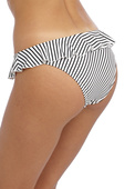 KOMPLET - Strój kąpielowy Freya JEWEL COVE Stripe Black AS7231SBL Uw Sweetheart Bikini Top Stripe Black (32H) + majtki