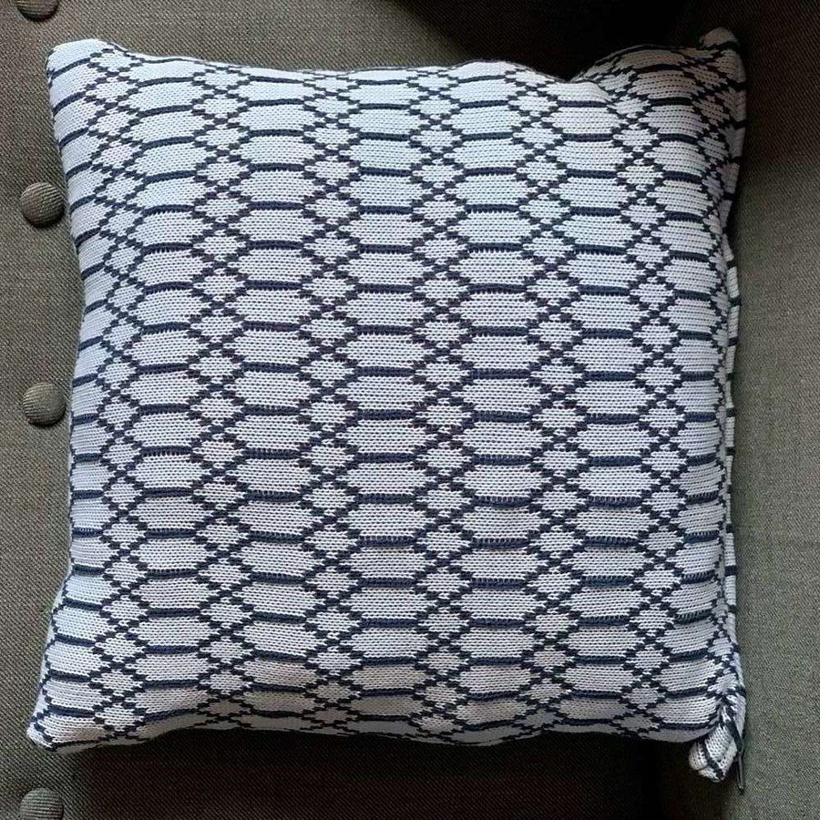 Poszewka na poduszkę 40x40 cm Bawełna Żakard Jasnoniebieska