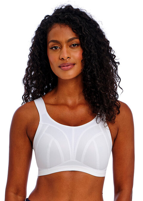 Bezfiszbinowy biustonosz sportowy Freya Active DYNAMIC AC4014WHE Non Wired Sports Bra White