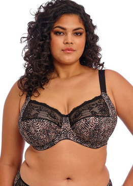 Biustonosz Elomi MORGAN EL4110 Uw Bra Ebony - z wadą, koronka naprawiona przez producenta