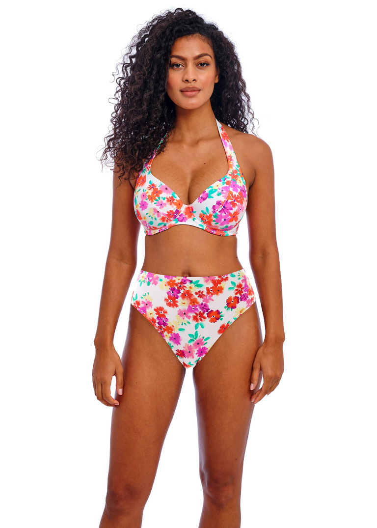 Figi kąpielowe Freya Swim SUMMER SOUL AS206478WHE High Waist Bikini Brief White