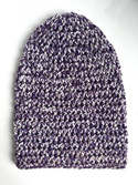 Beanie hat made of 100% Baby Merino Multicolor (shade 8, unique)
