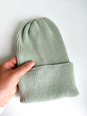 Beanie czapka z wełny merino VARELLA 100% Baby Merino 58 lody pistacjowe